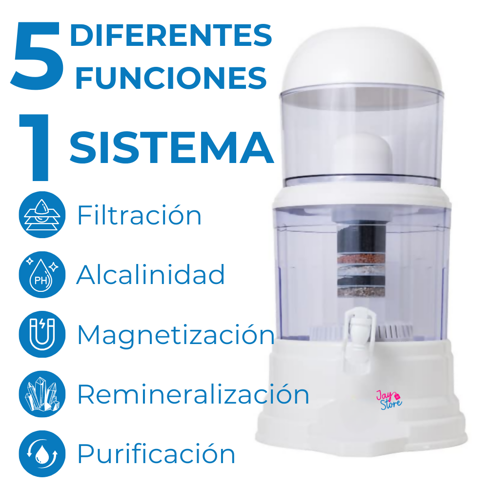 Filtro Purificador De Agua Potable 16 Litros Bioenergético