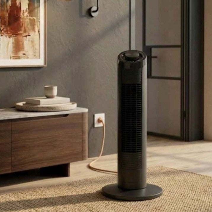 Ventilador De Torre Ventus 32, Negro, Con temporizador Incluye Control Remoto