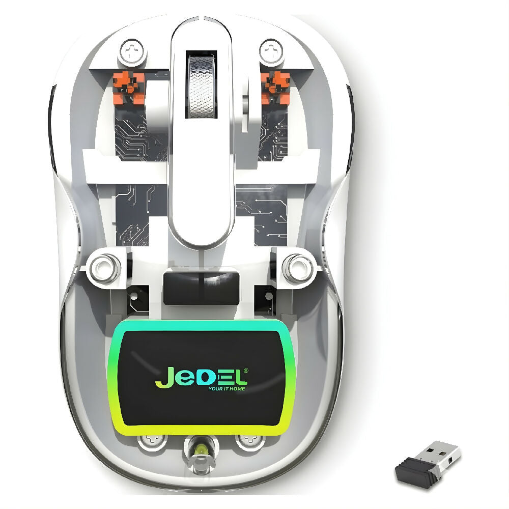 Mouse Inalámbrico Jedel WD141 Recargable Con Conexión USB RGB