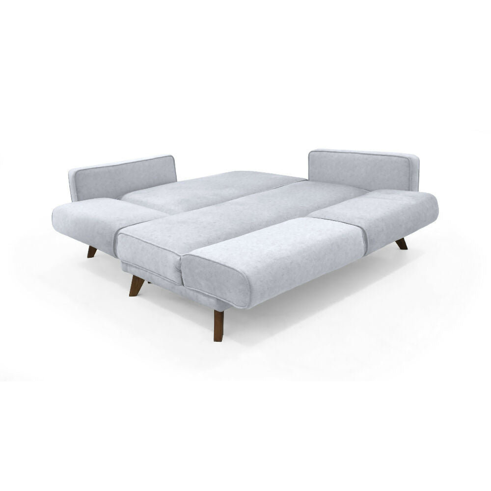 Sofa Cama en L Chelsea Izquierdo 265x160x76 Tela Plata
