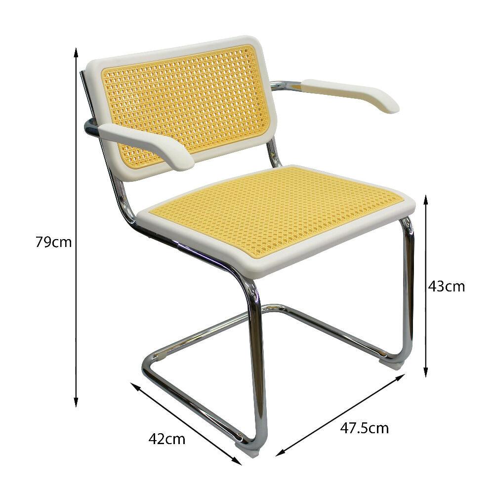 Silla Cesca Con Brazos - Blanco