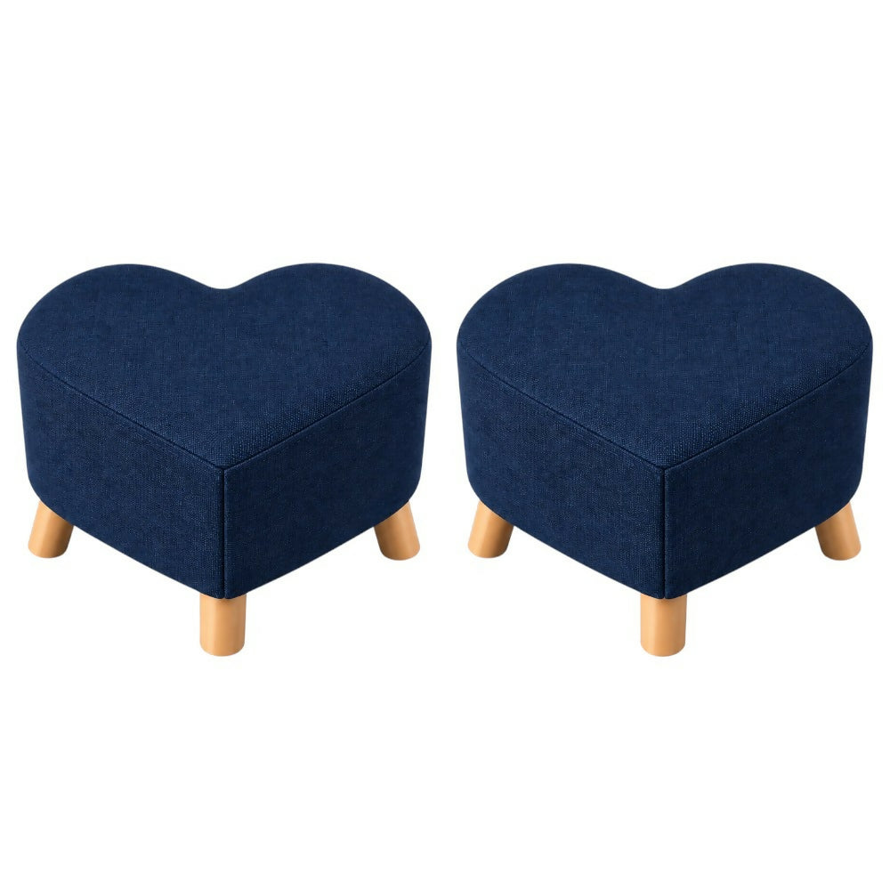 Puff Posa Pie Cora 30x30 Azul Oscuro Setx2