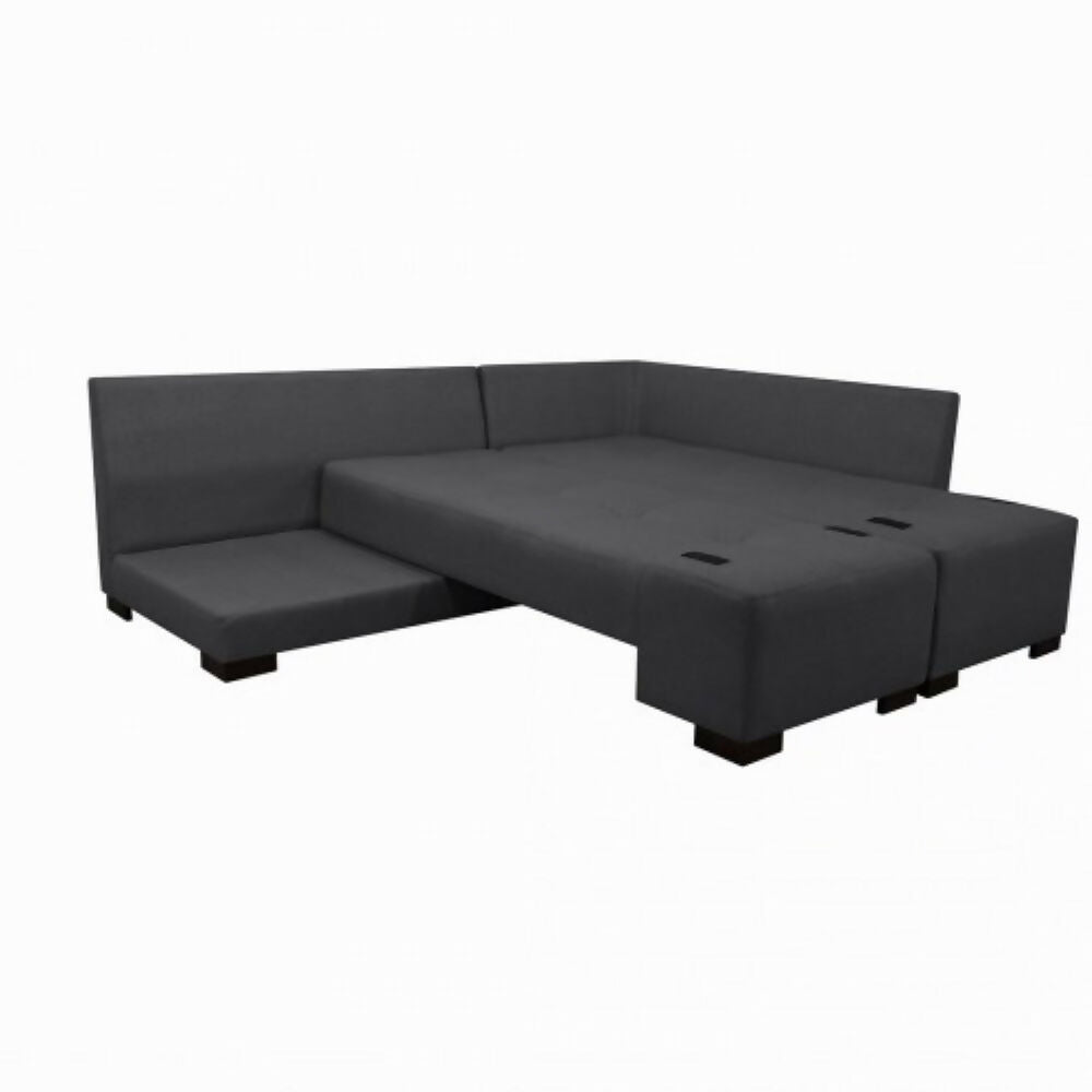 Sala Cama Sterimberg En Tela Antifluidos Gris - Amoblando