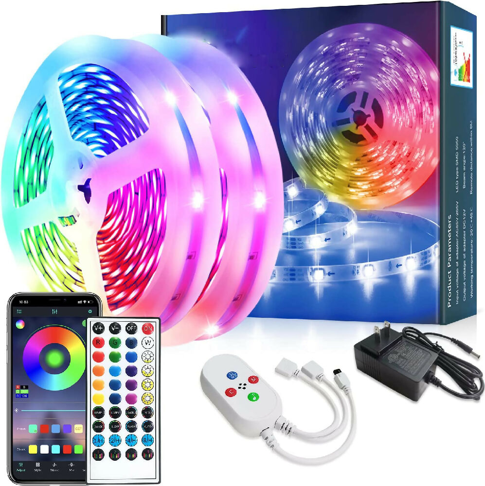 Cinta de Luz LED 30mts Bluetooth 5050 RGB + Control
