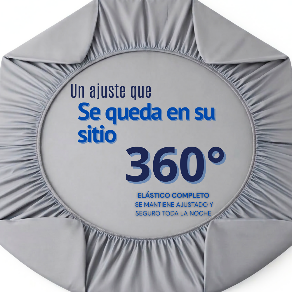 Juego de sabanas doble gris