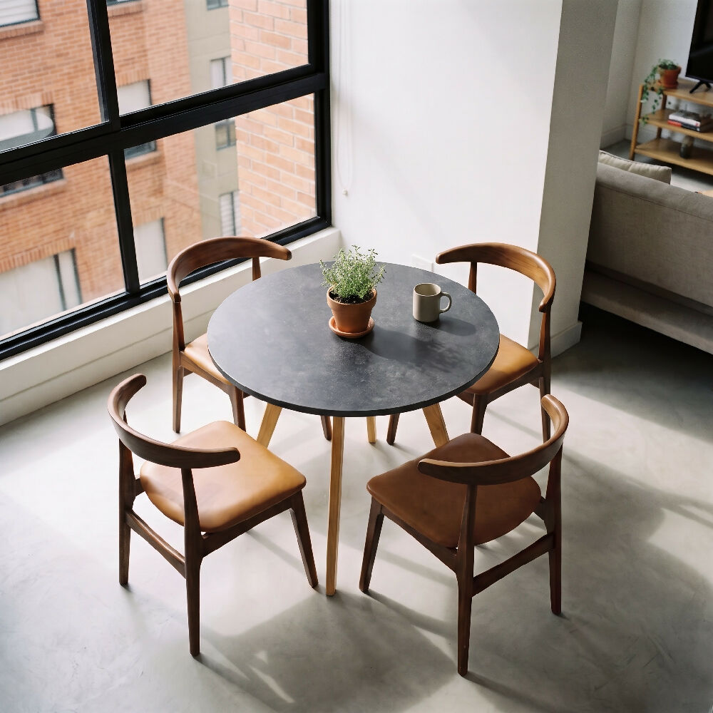 Comedor Nórdico Circular Risco 80