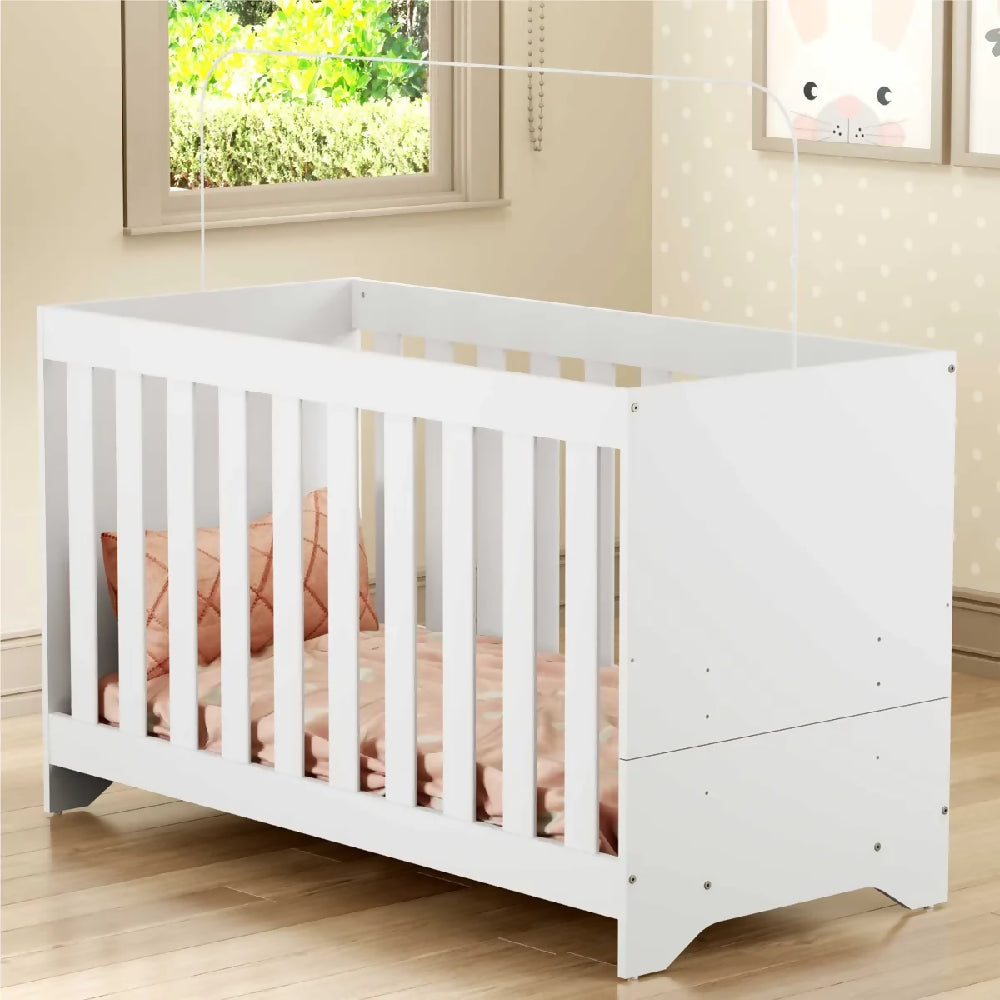 Cuna Elsa + Colchón 3 en 1 Mini Cama, Sofá Color Blanco
