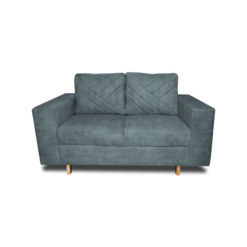 Sofa Amsterdam 2Ptos En Tela Amiglable Con Mascotas 150X72X75 Cm Acero
