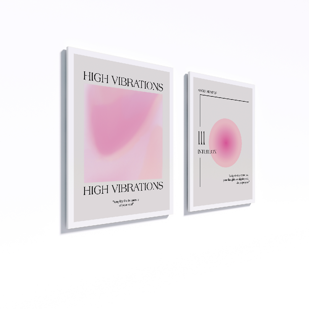 Cuadros Decorativos Diptico High Vibrations 30x40