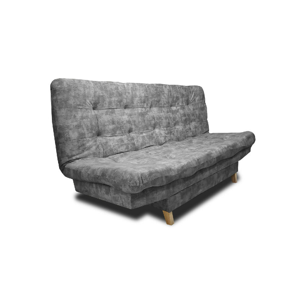 Sofá Cama Kuster Clic Clac 3 Posiciones Tela Amigable Con Mascotas 185X90X80 Gris