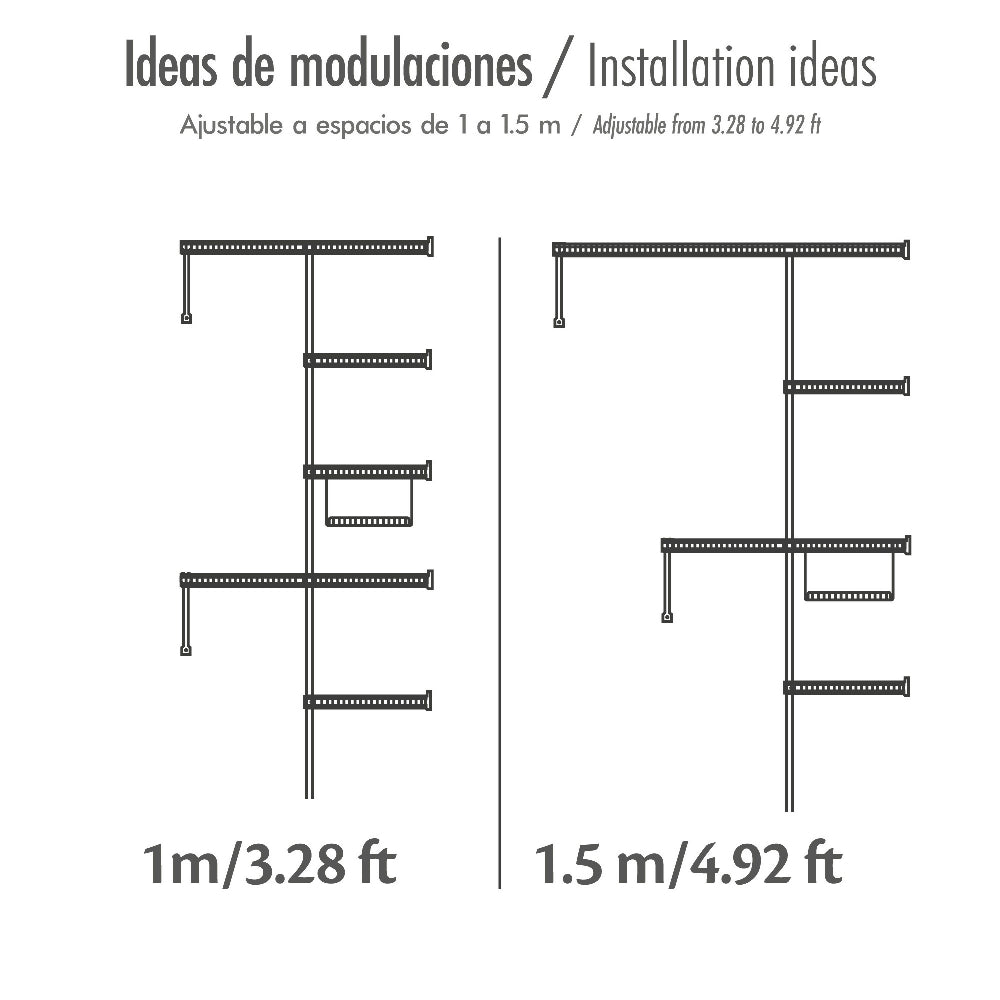 Closet Modular Metalico Ajustable Junior Rejiplas | Organizador Multiusos