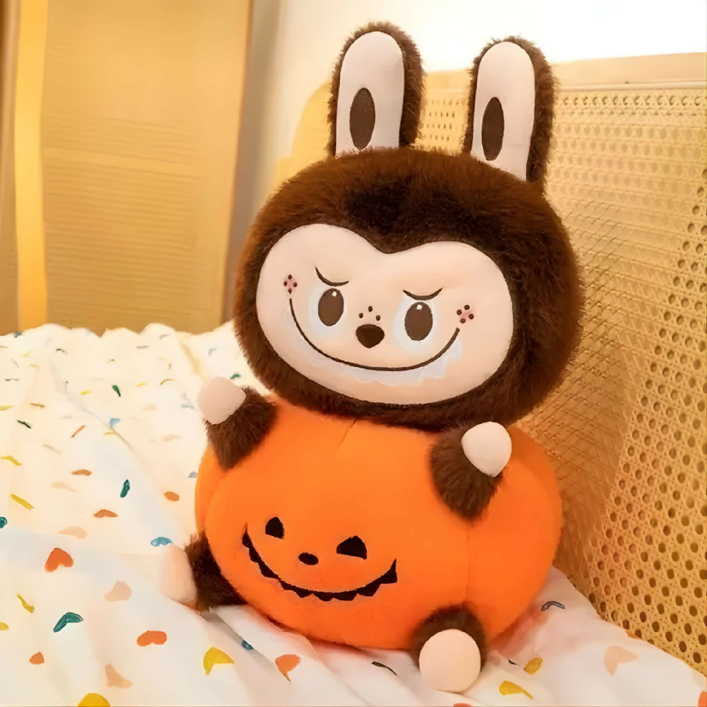 Labubu Calabaza 40 Cm Peluche Con Manta Oculta – Suavidad, Abrigo Y Diseño Único Para Regalo Especial