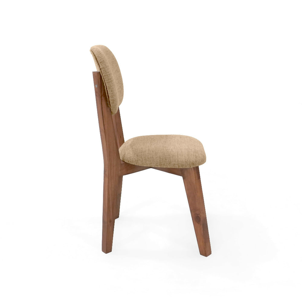 Silla de Comedor Adela 50x51.5x93 Tela Beige