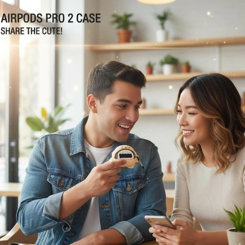 Forro Para Audifonos Airpods Pro 2 Diseño Tiburón Y Protección Anticaídas
