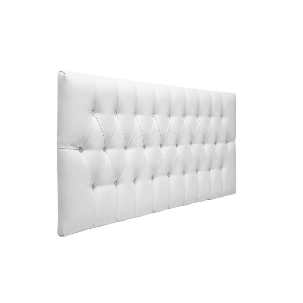 Cabecero Semidoble 120x60 Rombos Blanco Sintetico