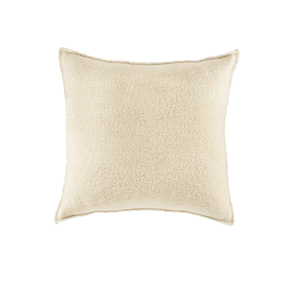 Funda Cojín Bucle Beige, Europea de 70 x 70 cm