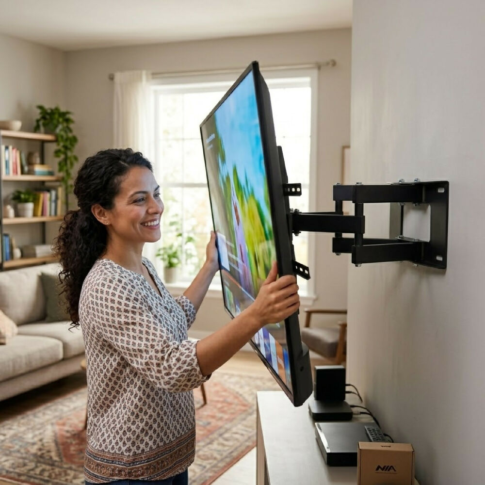 Soporte Base De Doble Brazo NIA MY-07 Para TV De 32" A 75" Pulgadas
