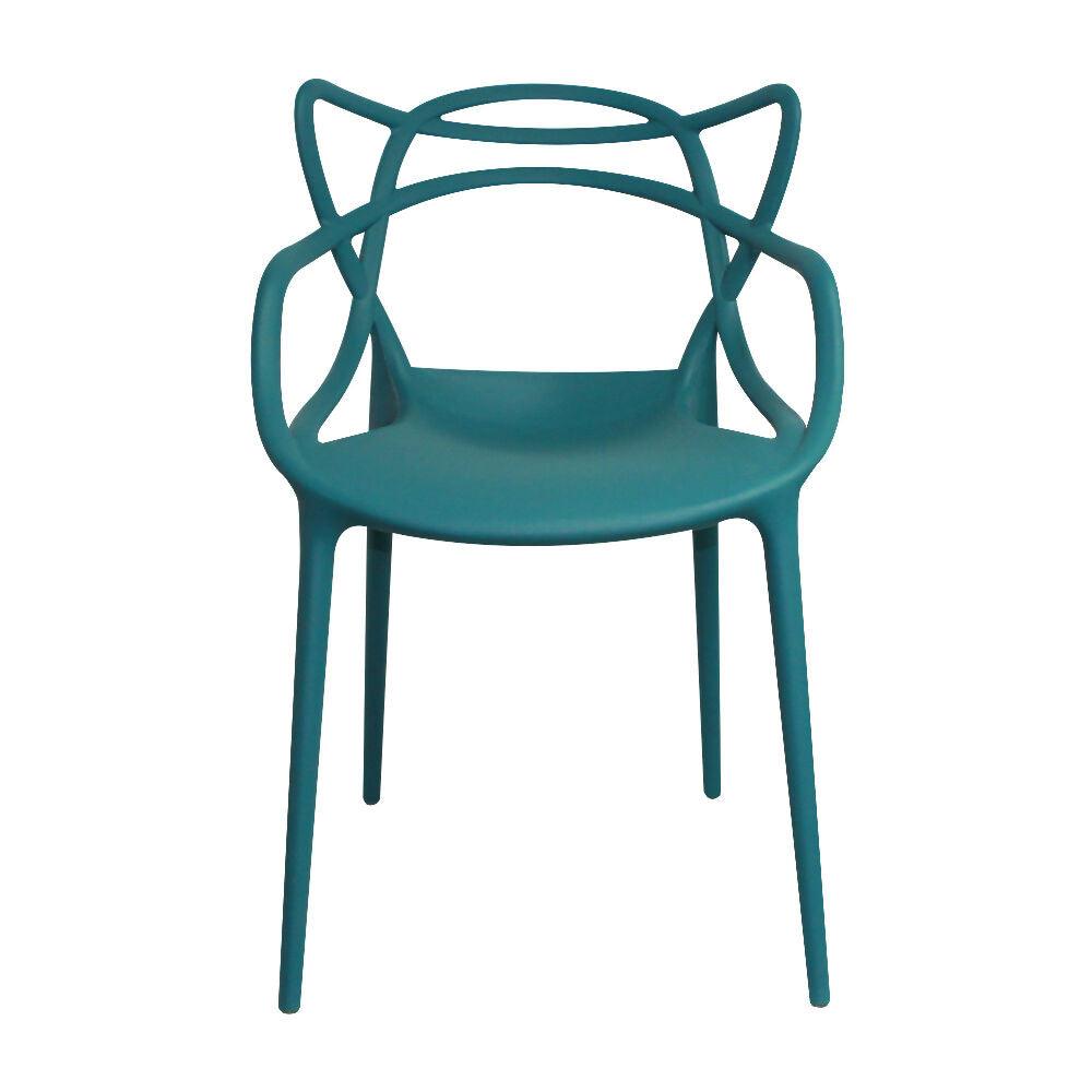 Kit por 2 Silla Solna Tipo Master Jardín - Azul Petroleo