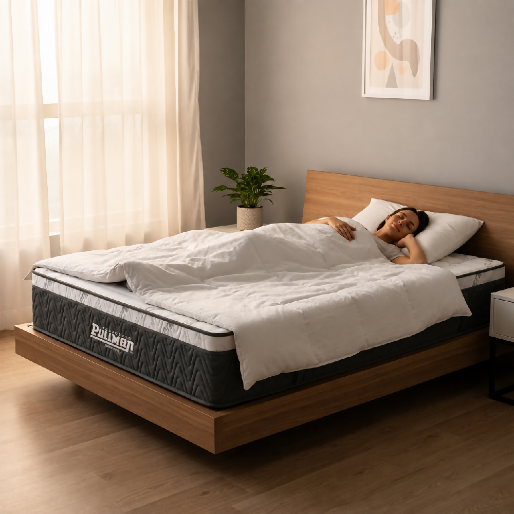 Colchón Rollpack Euro u 140X190 Doble, Tela Lavanda