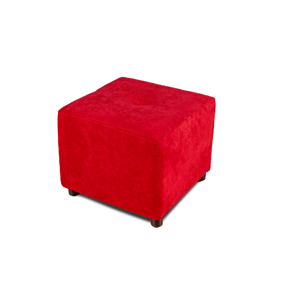 Sofá Cama Valencia Rojo + Puff