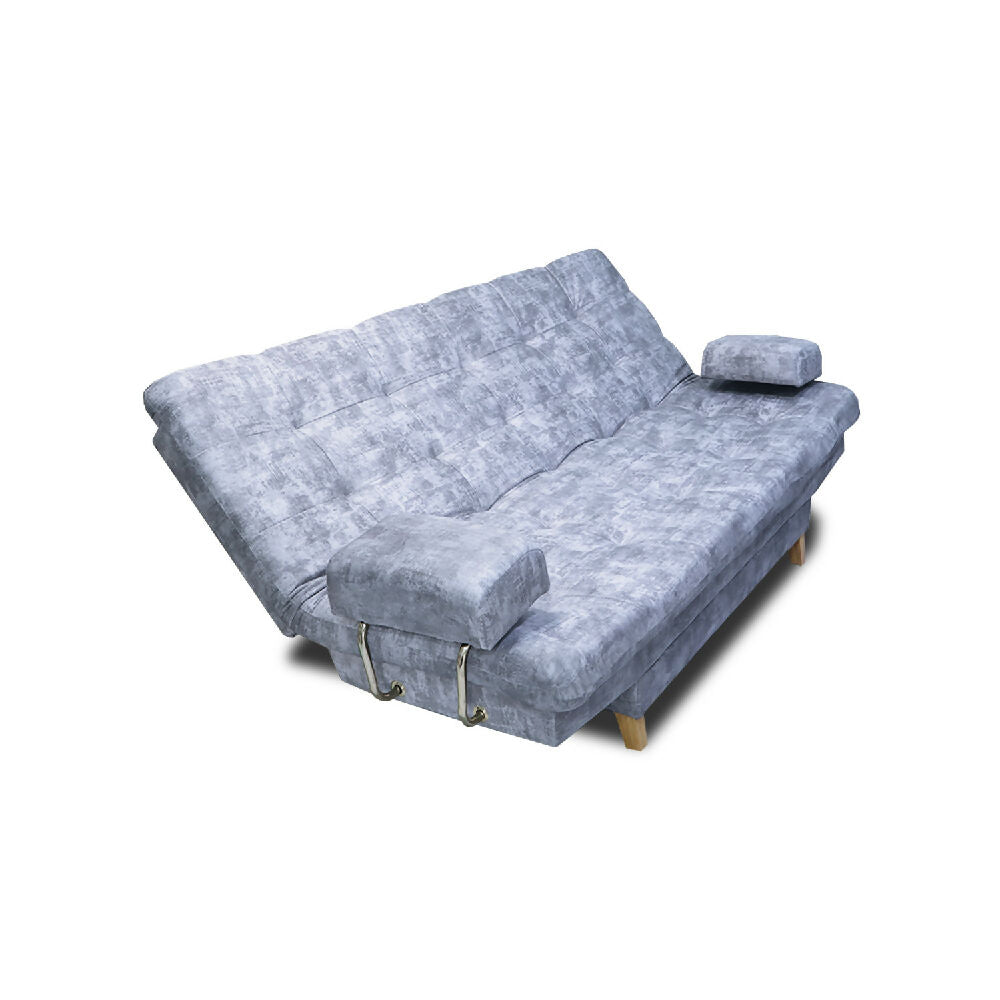 Sofá Cama Blum Clic Clac 3 Posiciones Tela Amigable Con Las Mascotas 185X90X80 Hielo