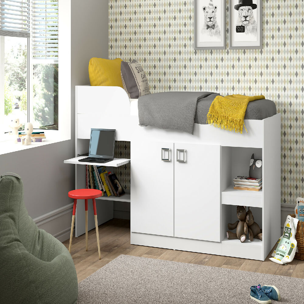 Cama Multifuncional Cj Blanco Brillo