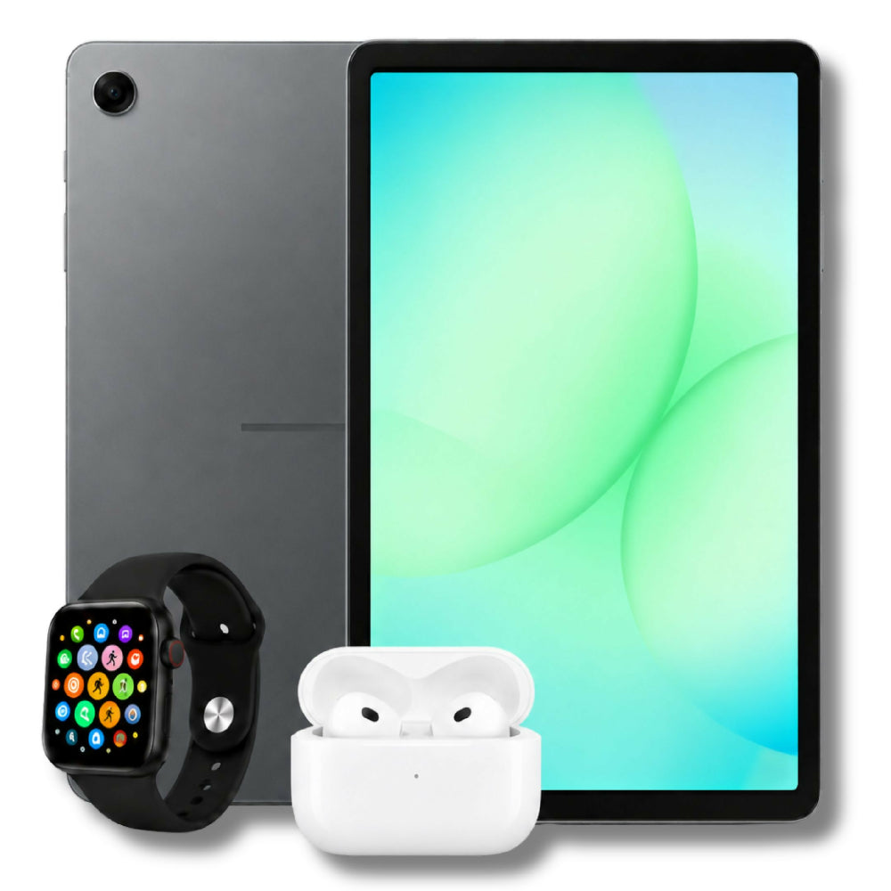 Tablet Samsung Tab A11 8" 128GB 8GB RAM + Obsequio Audífonos Y Smartwatch Negro