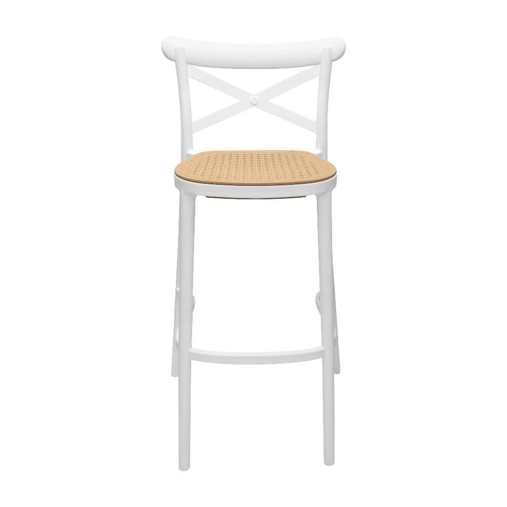 Silla Plast Barra - Blanco Beige