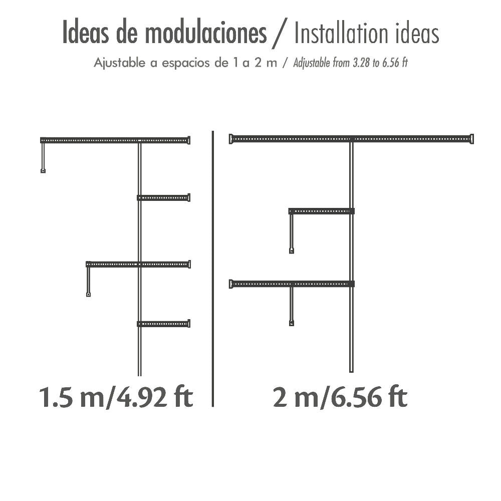 Closet Classic Modular en Acero Rejiplas Alta Resistencia color blanco