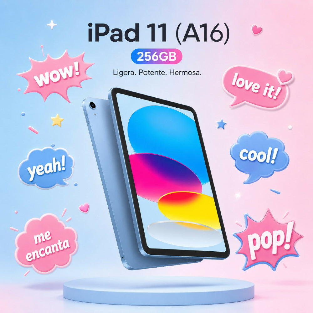 Tablet Apple IPad 11 Pulgadas 256gb A16 + Obsequio Smartwatch Y Audífonos Celeste