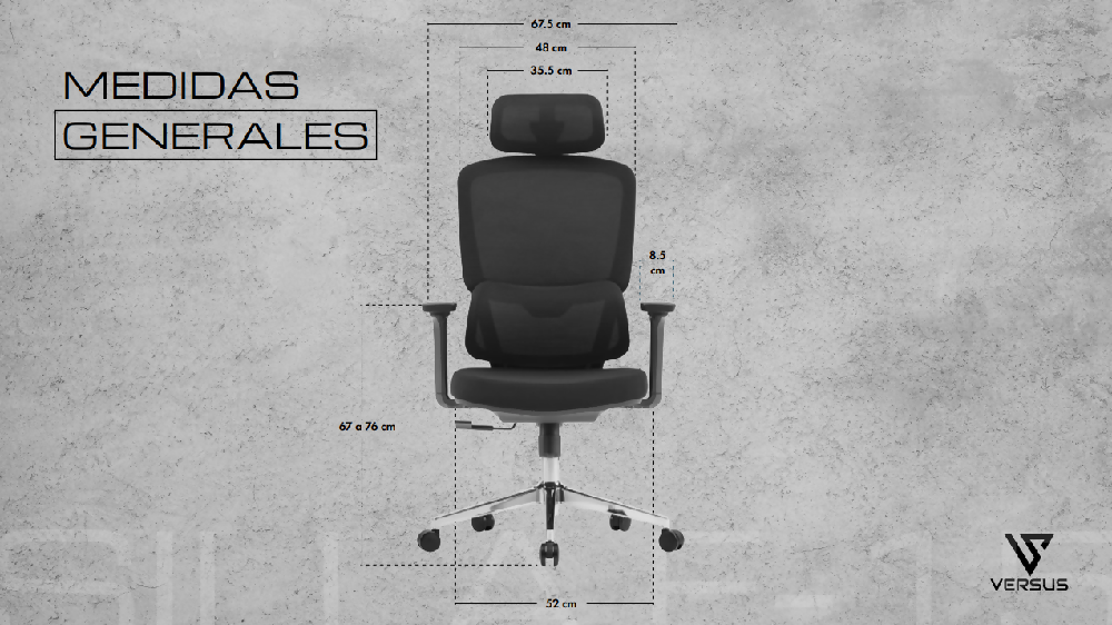 Silla de oficina versus F-15 ergo negro