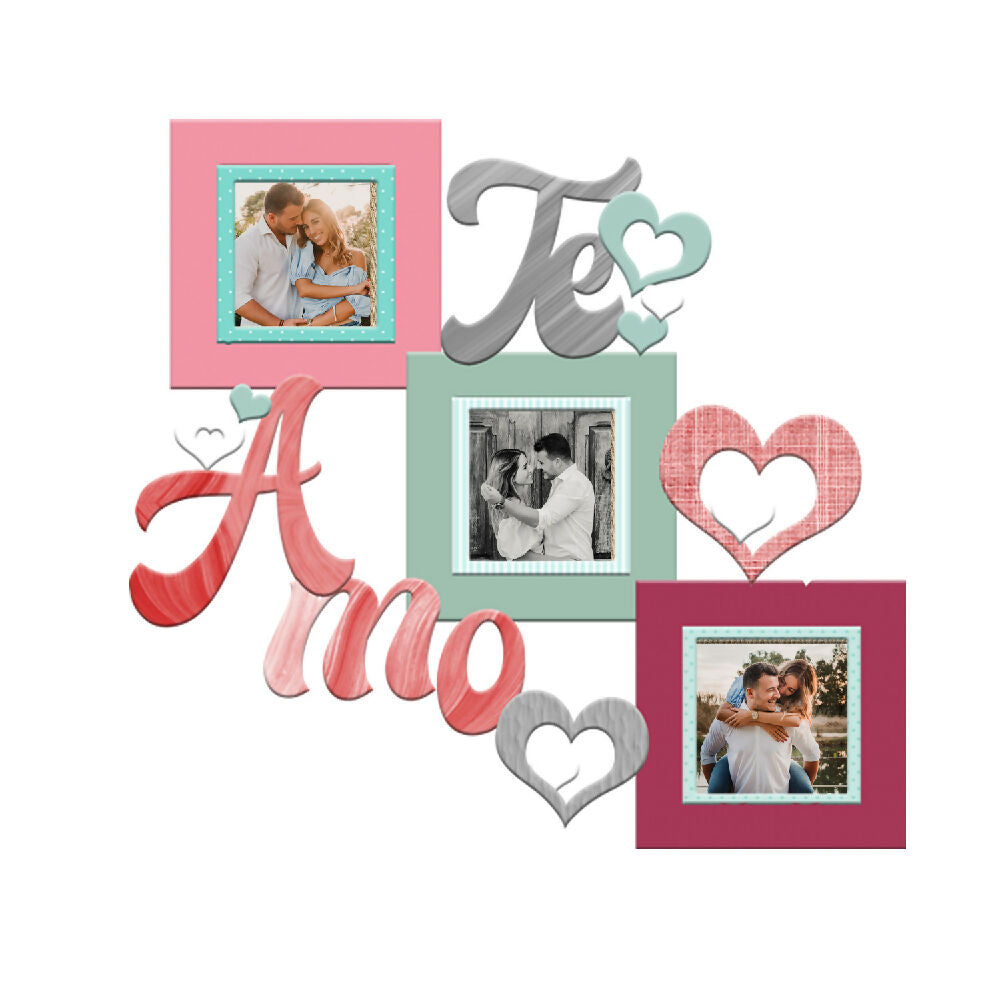 triptico 10x10  Ref te amo colores pastel
