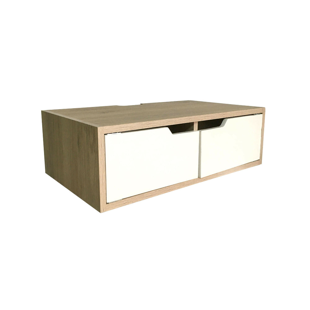 Repisa Innova, Madera Natural + Blanco