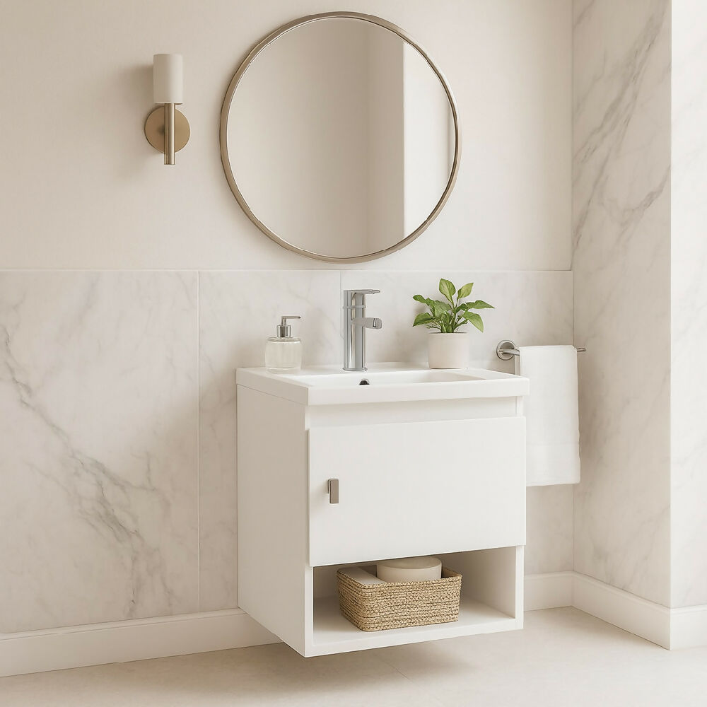 Mueble de Baño con Lavamanos Linz - Blanco