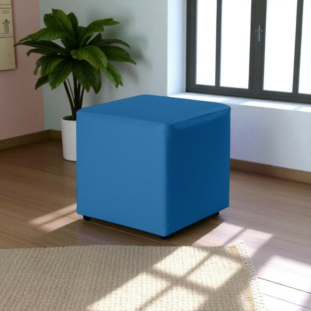 Puff Decorativo 40x40 Azul Ambie