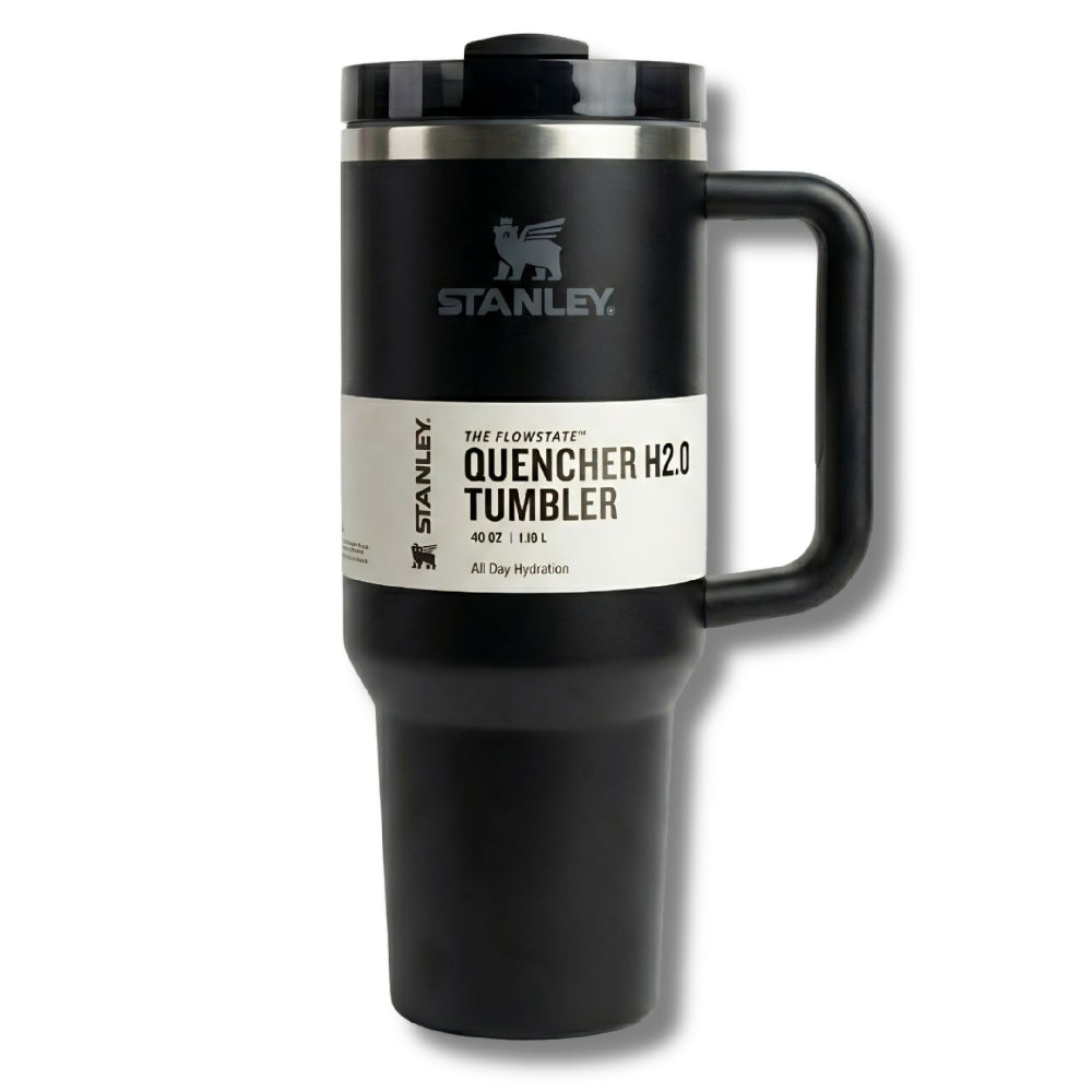 Termo Térmico Stanley 40oz Con Sorbete Ideal Para Gimnasio Y Viajes Negro