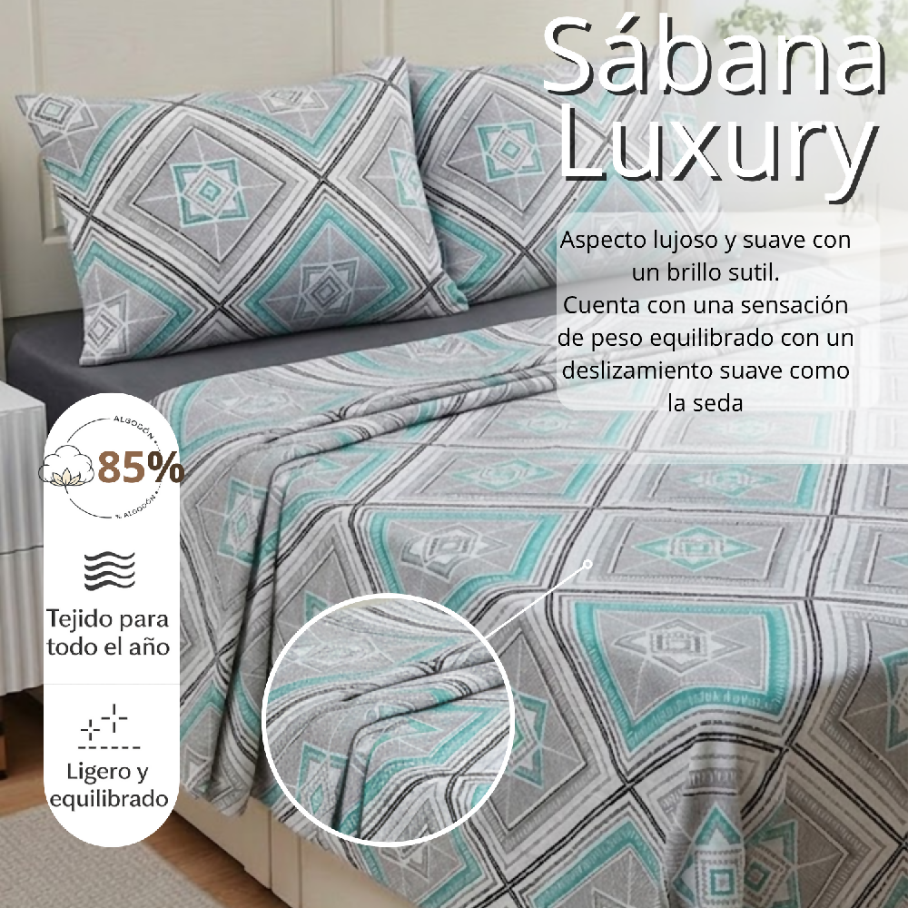 Juego de Sabana Doble Estampada 13