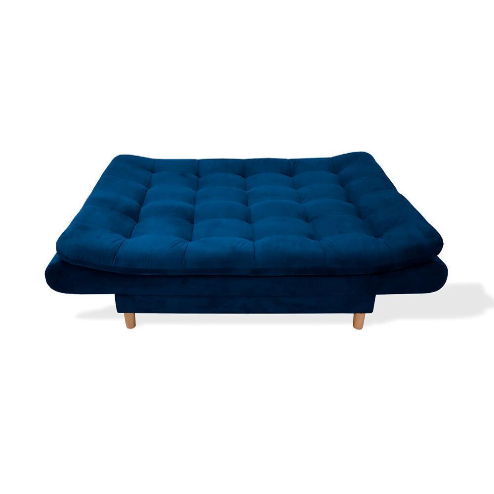 Sofá cama Meier Azul Petroleo + Cojines