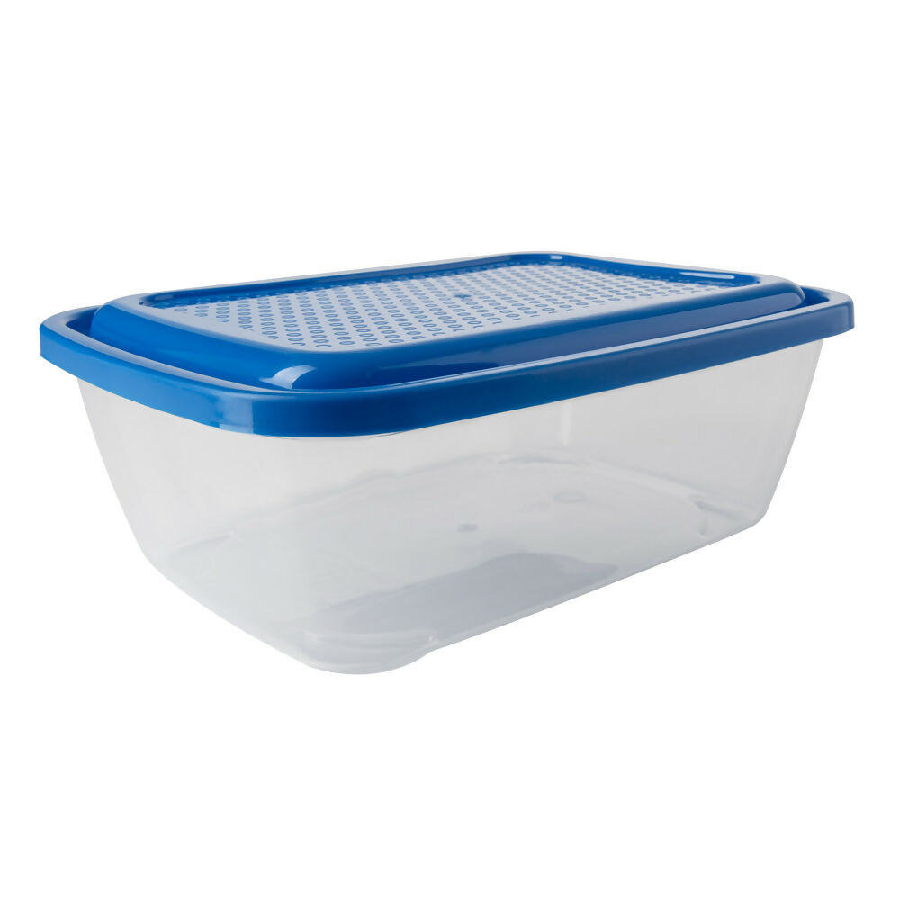Recipiente Basico Rectangular 2.2L Azul