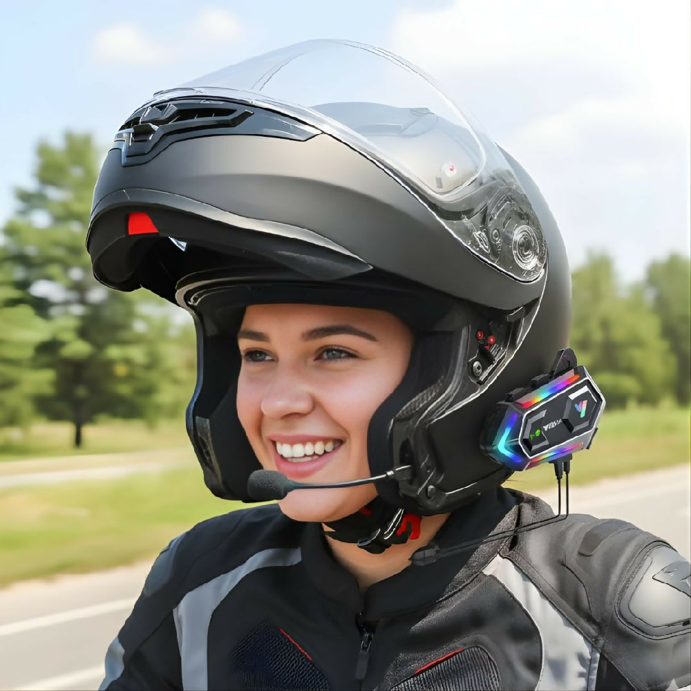 Intercomunicador Teclop Y20 Inalámbrico Para Motociclistas Con Micrófono De Alta Calidad