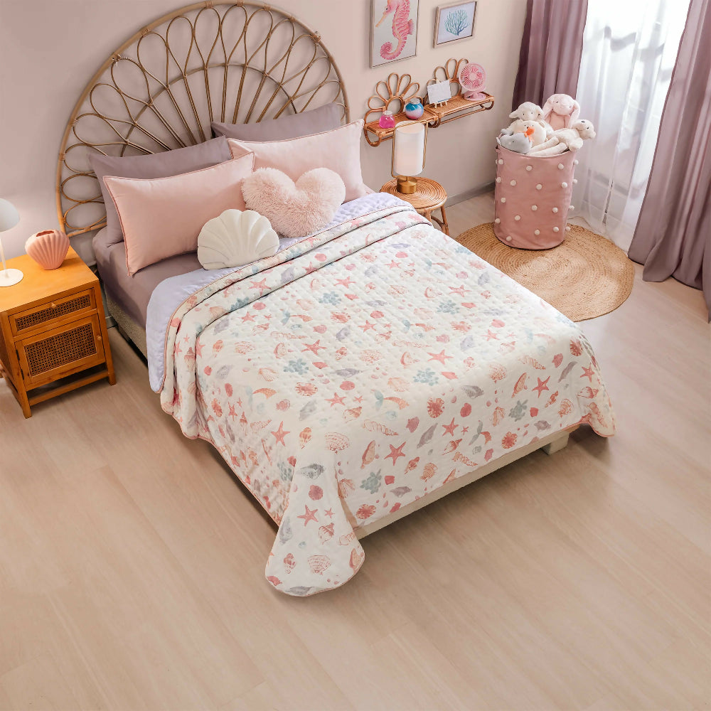 Edredón Novo Coral, para Cama Doble, 2 Vistas