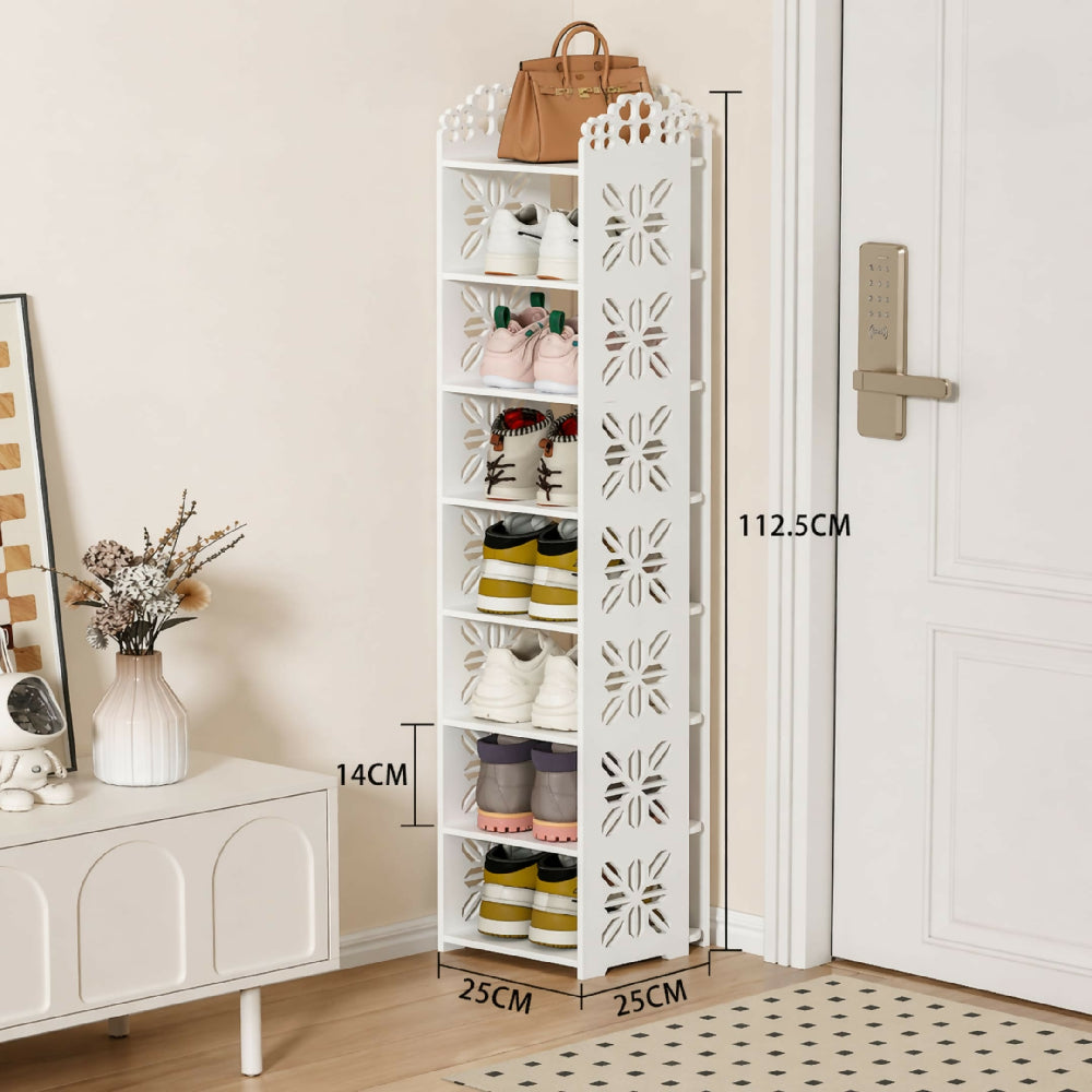 Zapatero Organizador 8 Niveles Mueble Para Calzado Ahorra Espacio Con Diseño Vertical