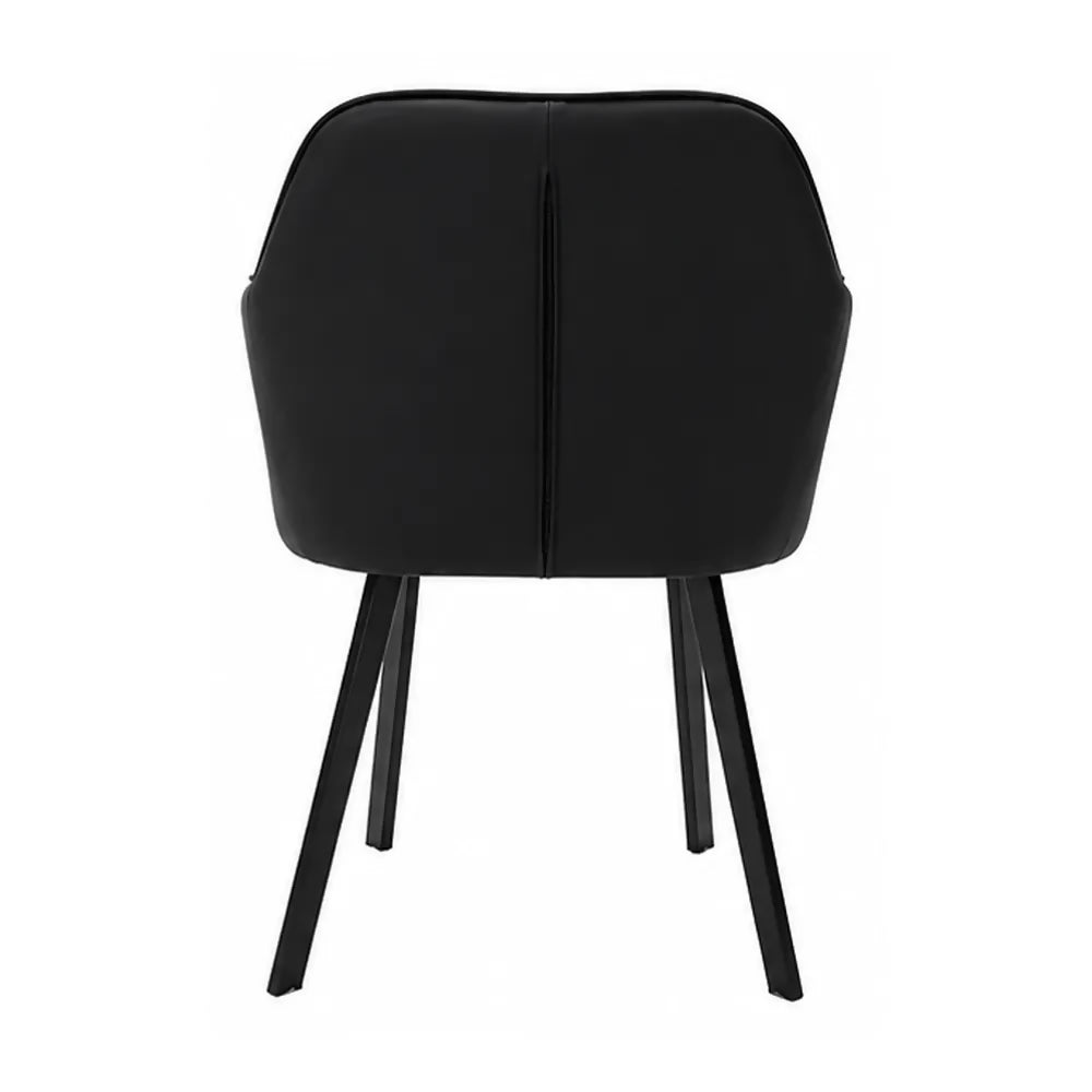 Silla Verona PU Para Comedor Negro