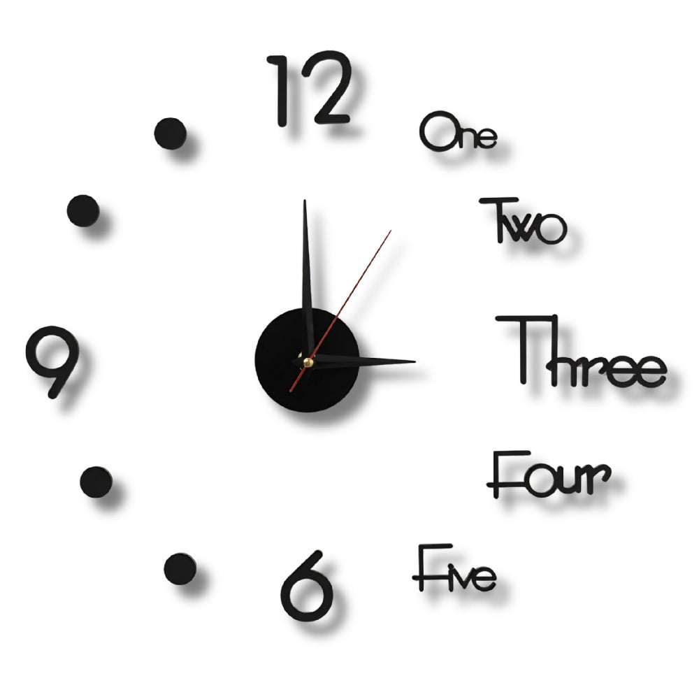 Reloj De Pared Grande Moderno ZH1738 De 40cm Con Diseño Elegante
