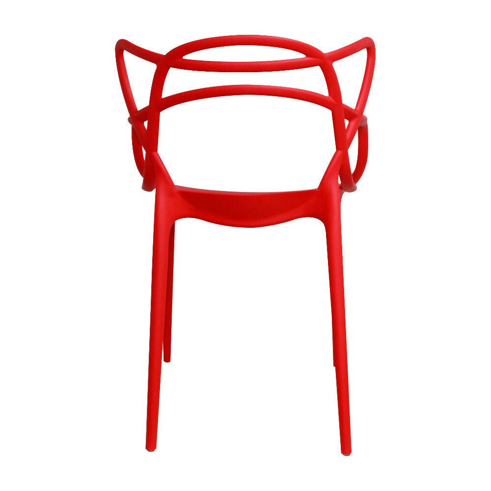 Kit por 4 Silla Solna Tipo Master Jardín - Rojo