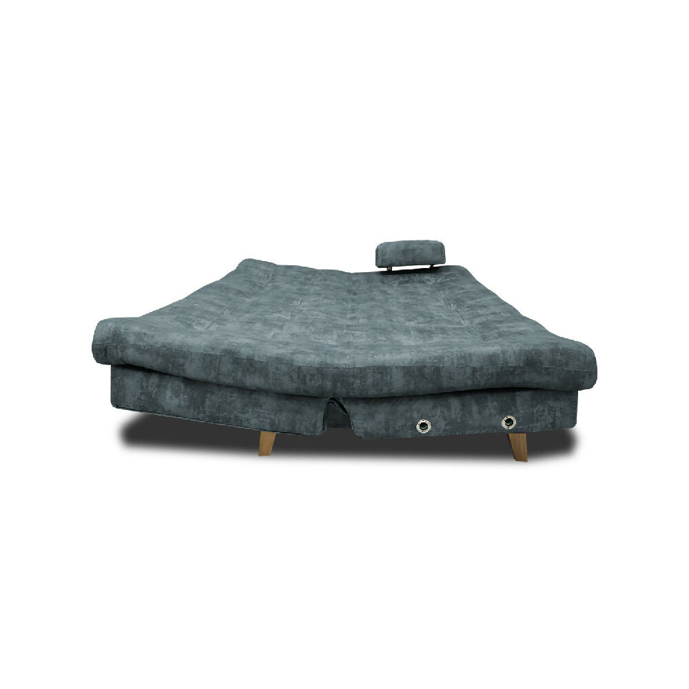 Sofá Cama Blum Clic Clac 3 Posiciones Tela Amigable Con Mascotas 185X90X80 Acero