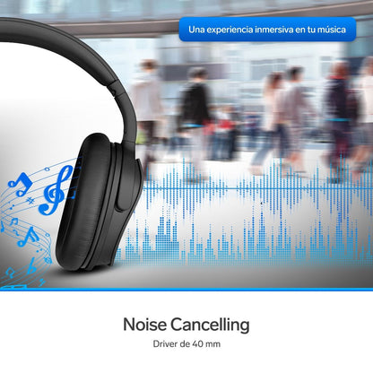 Audífonos Bluetooth con cancelación de ruido