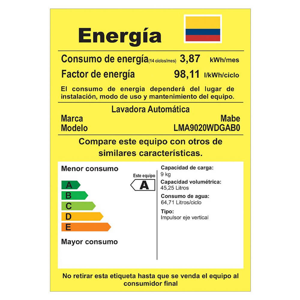 Lavadora Automática Propela 9 Kg Diamond Gray