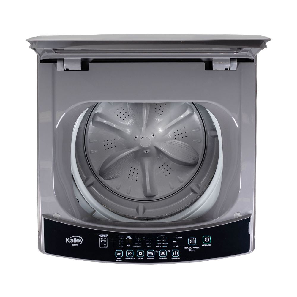 Lavadora Kalley Carga Superior 14 Kilos K-Ld14Ge, Color Gris
