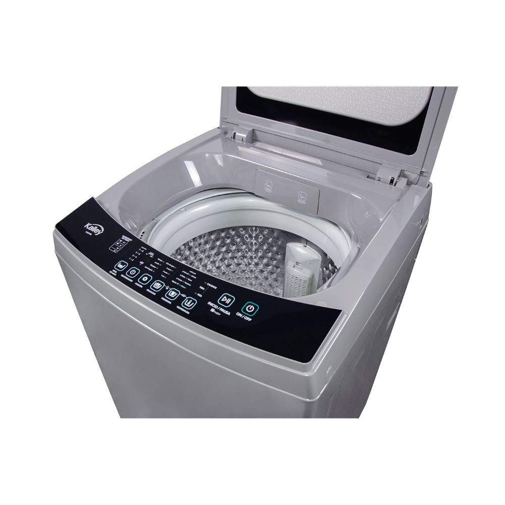 Lavadora Kalley Carga Superior 14 Kilos K-Ld14Ge, Color Gris